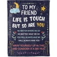 thumbnail image 6 of Best Friend Birthday Gifts for Women, Blankets Friendship Special Presents for Men Girl Sister on Christmas Valentines Graduation Wedding Day, 6 of 6