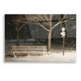 thumbnail image 1 of Epic Art 'Snowy Bench' by Lori Deiter, Acrylic Glass Wall Art, 16"x12", 1 of 3