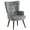 Grey, variant on Furniliving Button-Tufted Wingback Chair Velvet Accent Chair,Grey
