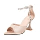 thumbnail image 2 of Zapatos de mujer Casual Peep Toe puntiagudos Wmkox8yii antideslizante Cadena Tobillo Correa Sandalias Stilettos Talla 36, 2 of 5