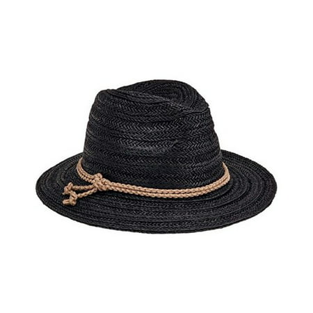Women's San Diego Hat Company Fedora with Double Knot Braid Trim