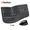 black, variant on Meetion Director-C Ergonomic Split Keyboard & Vertical Mouse, White Gray, Rechargeable Wireless for PC/Mac