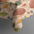 thumbnail image 5 of Cute Hedgehog Floral Pattern Square Tablecloth,Waterproof Square Table Cover,Wipeable Spillproof Washable Table Cover for Home Kitchen Party Decor 52"x52"(132x132cm), 5 of 6