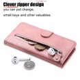 thumbnail image 5 of Estuche de Cuero PU con Cierre para iPhone 17 Pro , Funda Protectora con Billetera y Correa, 5 of 5
