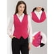 thumbnail image 2 of Chaleco de Estilo Retro de Terciopelo para Mujer con Cuello en V sin Mangas Vintage Racerback Steampunk Vest Rosa caliente M, 2 of 6