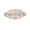 Clear/Rose-gold, variant on Faship Gorgeous Clear Crystal Floral Hair Barrette