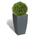 thumbnail image 2 of Algreen Madison Planter, 20-In, by 35-In Height, With Planter Insert, Charcoalstone, 2 of 2