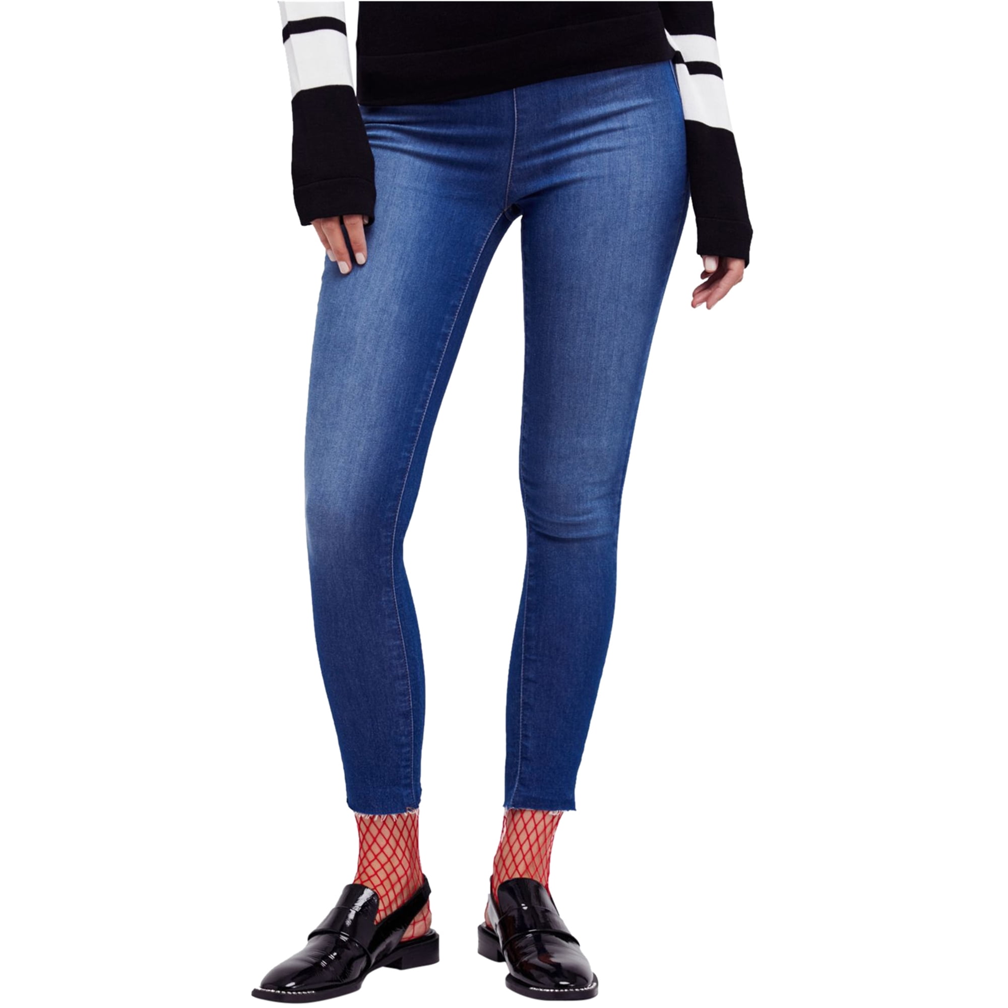 Free People Womens Easy Goes It Jeggings Blue 25 Walmart