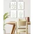 thumbnail image 5 of Drsoum Bohemia Wall Art Light Green Botanical Art Boho Leaf Decor for Bedroom Minimalist Prints for Office 8x10in4pcs Natural Framed, 5 of 6