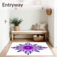 thumbnail image 3 of ODIKA 2'x3' Machine Washable Non-Slip Area Rug, Mystic Dreamcatcher with Petal Arrangement and Radiant Details High Traffic Rug with Pad, Pink, 704518, 3 of 8