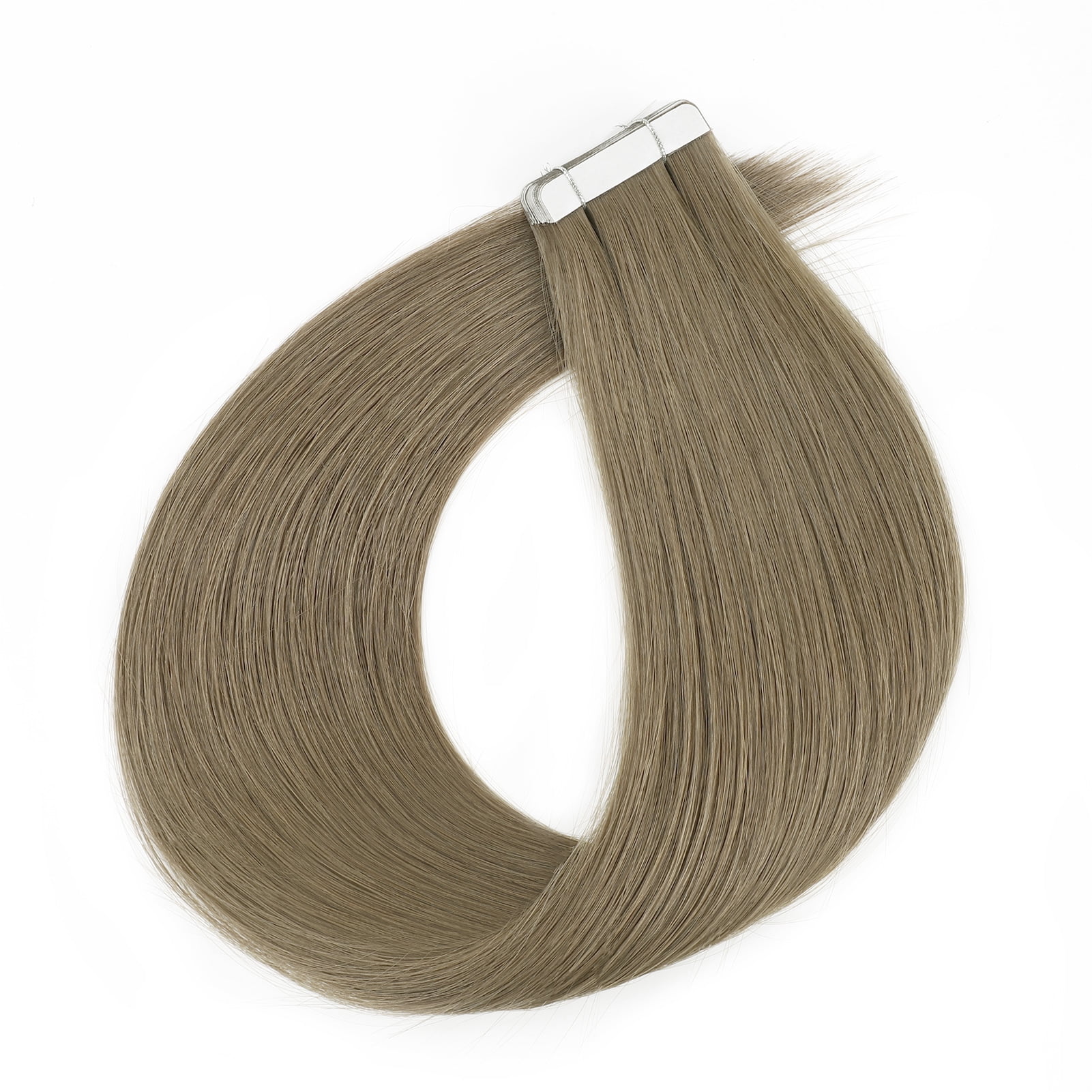 Sassina Tape-In Hair Extensions 100% Human Hair Sandy Brown #18A 18 Inch 20pcs 50g