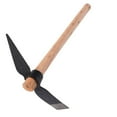 thumbnail image 6 of Gealach 1PCS Small Hoe, 40cm Stainless Steel, Wooden Handle, Multifunctional Hand Tool for Digging, Weeding, Turning Soil, 6 of 8