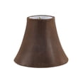 thumbnail image 2 of Aspen Creative 30078-2 Small Bell Shape Chandelier Clip-On Lamp Shade Set (2 Pack), Transitional Design in Brown, 6" bottom width (3" x 6" x 5"), 2 of 6