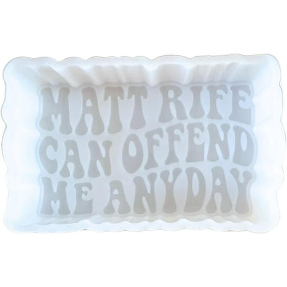 Matt Can Offend Me Anyday Freshie Silicone Mold 2.5 x 4 x 0.8 Comedian ProbleMattic Tour Scented Aroma Beads Supplies Resin, Car Candle, Soap Oven Safe Bake Heat Resistant to 400 F