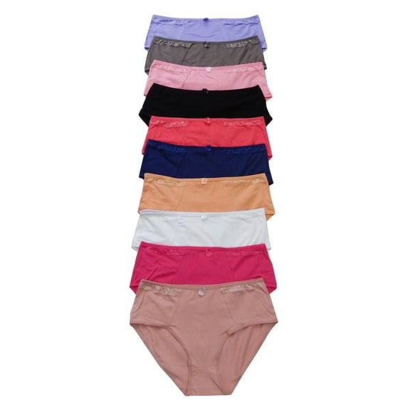 Women Panties Cotton Underwear Plus Size Brief 3XL (10062)