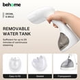 thumbnail image 4 of Behome 3 Level Handheld Steamer for Clothes, 265ml Large Capacity & Fast 30s Heat-up, Clothes Steamer with Brush, Travel Steamer for Home, Office, 4 of 9