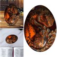 thumbnail image 4 of Recuerdo Dragón Bolsillo Fuego Lava Escultura Hecha A Mano Resina, 4 of 9