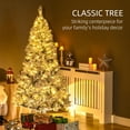 thumbnail image 3 of Árbol de Navidad HOMCOM 6 Pies 638 Ramas Cubiertas de Nieve, 3 of 9