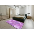 thumbnail image 4 of Ahgly Company Indoor Square Patterned Violet Purple Area Rugs, 5' Square, 4 of 6