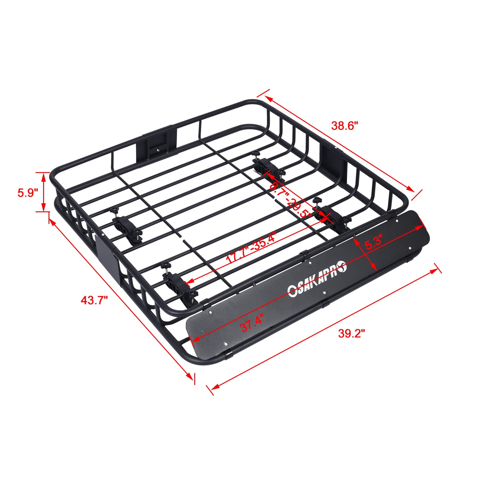 OWSOO Rooftop Cargo Carrier Basket，Motoring Roof Rack, Mount Roof Rack