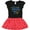 Black & Red with Polka Dots, variant on Inktastic My 1st Hanukkah with Menorah and Stars of David Gift Toddler Girl Dress
