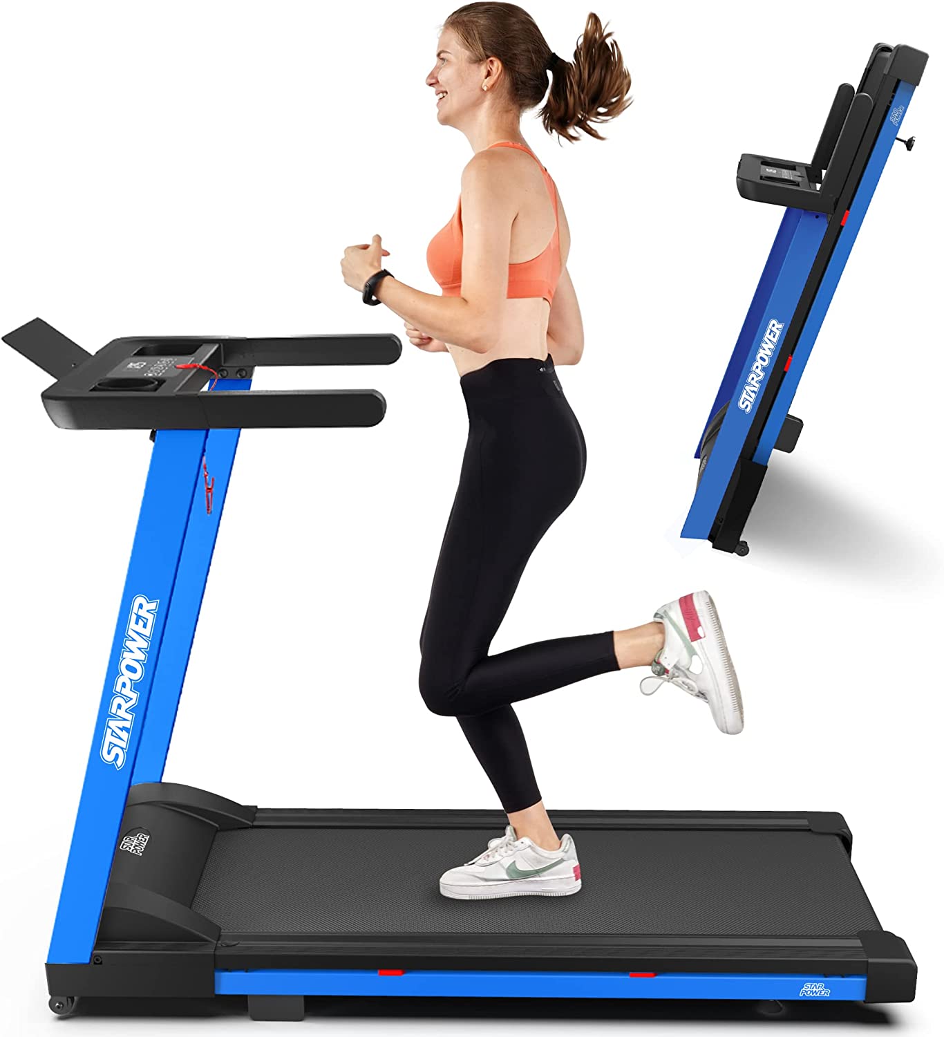 YDZJY 300 lb Capacity Foldable Treadmill 3.0HP Portable Folding