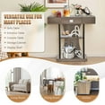 thumbnail image 4 of Gymax Console Sofa Table w/ Drawer & Shelves for Entryway Living Room Grey, 4 of 10