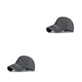 thumbnail image 2 of Gorra de béisbol Qarigey para mujer con cola de caballo Poliéster Negro 2piezas, 2 of 6
