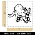 thumbnail image 2 of Stretching Mountain Lion Cougar Puma Cat Self-Inking Rubber Stamp Ink Stamper - Brown Ink - Small 1 Inch, 2 of 7