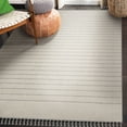 thumbnail image 5 of Signature Home Collection 2.5' x 10' Striped-Style Rectangular Area Throw Rug Runner - Gray, 5 of 6