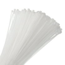 400pcs 10" 22 Lbs Cable Zip Ties Self-Locking Long Nylon Cable Tie Wraps 4mm for Cord Management, White