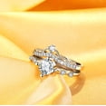thumbnail image 1 of Anillos para mujer, regalos para mujer, circonita brillante, oro, moissanita, boda, nupcial, eterno, elegante, anillos, 1 of 2