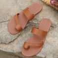 thumbnail image 6 of NOKIO Women's Summer Toe Set Fashionable And Comfortable Flat Heel Sandals And Slippers Women's Leather Flat Flip Flops Fashion Thong Slide Sandals Summer Non Slip Slip-On Beach Slippers, 6 of 6