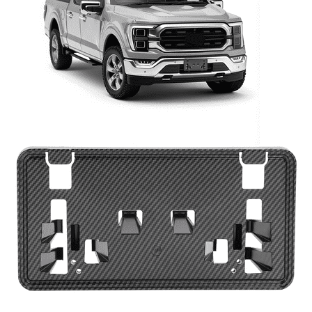 Kojem Front License Plate Mount Holder for 2021-2023 Ford F-150 F150 Carbon Style