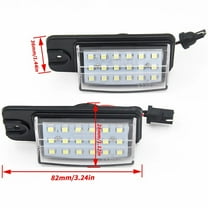 2Pcs LED License Plate Light for Nissan X-Trail T32 Maxima Rogue NV1500/2500