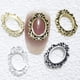 thumbnail image 2 of Marco de fotos de aleación retro para decoración de uñas, diseño de uñas hueco, antiguo, de encaje, ovalado, con diamantes, rectangular, tridimensional, 2 of 5