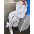 thumbnail image 2 of LovelyWholesale Long Sleeve Mandarin Collar Cut Out Kangaroo Pocket Women's Plus Tracksuit Set, 2 of 3