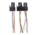 thumbnail image 2 of LOVIVER 3pcs 24V 30A 5 Broches Terminal SPST Relais Interrupteur d'Alimentation avec Prises Pré-Câblées, 2 of 8