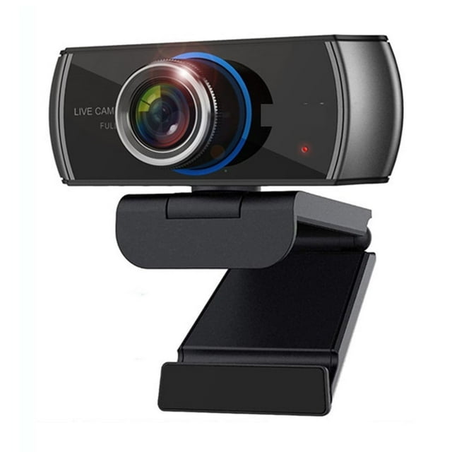 Caméra Web Hd 1080p avec Microphone, Lecteur de Diffusion en Direct pour Vidéoconférence à Angle Grand 100°, pour Conférences, Diffusion en Direct, Enregistrement