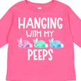 thumbnail image 4 of Inktastic Easter Hanging with My Peeps Pastel Bunnies Boys or Girls Long Sleeve Toddler T-Shirt, 4 of 5