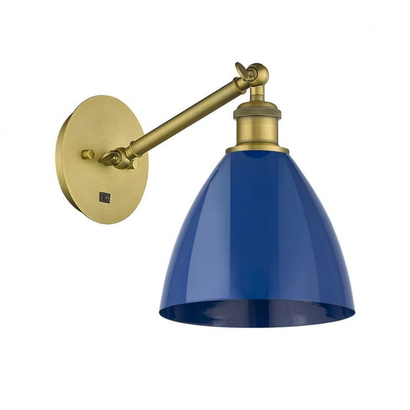 Innovations Lighting - Plymouth Dome - 1 Light Wall Sconce In Industrial