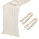 thumbnail image 1 of 2 Paquetes de Caminos de Mesa de Gasa Beige 35.4" x 118" para Bodas y Fiestas, (10 Pies), 1 of 6