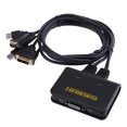 thumbnail image 1 of 2 Port USB2.0 DVI KVM Switcher Switch Box USB2.0 DVI KVM Switcher 2 in 1 Audio Video Cable Keyboard Mouse HD Monitor KVM Switch, 1 of 9