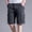 Gray Cargo Shorts, variant on HOOMEUMY Men's Summer Cargo Shorts Loose Fit Elastic Waist Multi-Pocket Straight Short Pants with Belt Black XXL