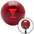 thumbnail image 1 of Red Martini Glass with Olive Red Flame Metal Flake Shift Knob with M16 x 1.5 Insert Brody, 1 of 1