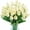 Cream, variant on 10 Pcs Fake Tulips Artificial Flowers Real Touch PU Faux Flowers Tulip Stems for Wedding Spring Bouquet Floral Arrangement Home Party Office Decorations for Mother's Day
