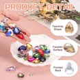 thumbnail image 3 of Uxcell Teardrop Rhinestones Glass Pointed Back Rhinestone Beads Gems for Jewelry Making Costume Crystal Embellishments Crafts Champagne Gold, 3 of 5