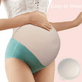 thumbnail image 5 of BIMEI New Seamless Fake Pregnancy Sponge Belly with Seamless Waistband for Movie Costume Cosplay Actor Performance Women's Novelty Pregnant Belly Costume Accessory，Beige，M(5-8 months), 5 of 8