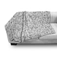 thumbnail image 2 of Vodka Soda Soft Flannel Fleece Throw Blanket, Continuous Monochrome Sketch Cocktails of Various Kinds Illustration, Cozy Plush for Indoor and Outdoor Use, 70" x 90", Charcoal Grey White, by Ambesonne, 2 of 5
