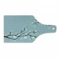 thumbnail image 1 of Snowy Trees Cutting Board, Christmas Design of Branches Detailed with Snowflakes, Decorative Tempered Glass Cutting and Serving Board, in 3 Sizes, by Ambesonne, 1 of 2